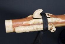Eastern Red Cedar Native American Flute, Minor, Contra Bass E-3, #E9D